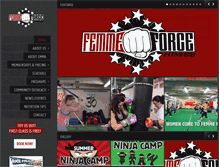 Tablet Screenshot of femmeforcefitness.com